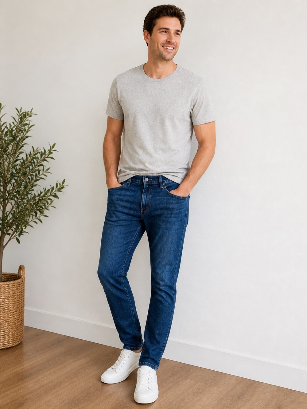 Joe's Jeans Slim Straight Dark Indigo Jeans